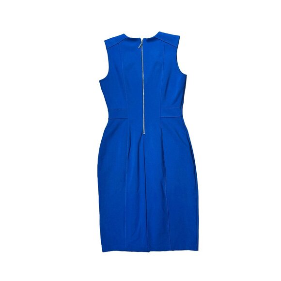 White House Black Market Dusty Blue Sleeveless Dress - Picture 3 of 3